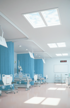 natural light skylights - healthcare